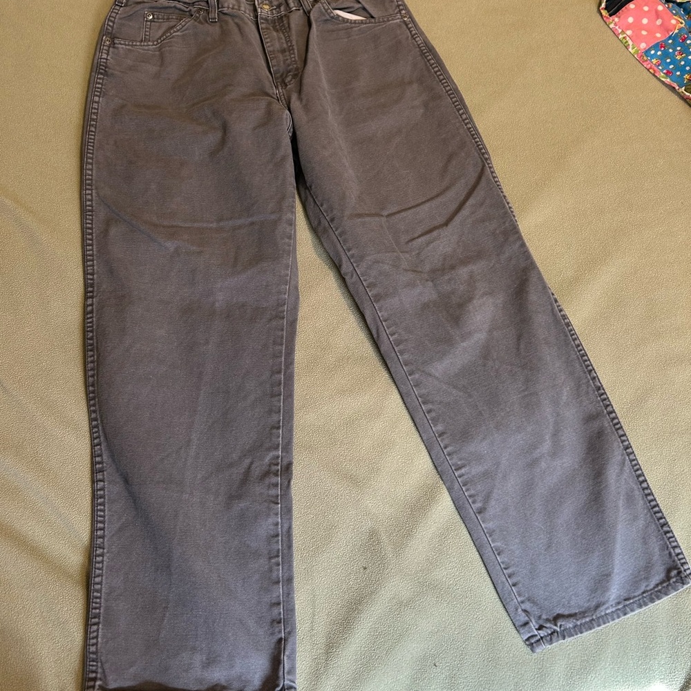 Dickies Men's Charcoal Straight Jeans sz 34x30